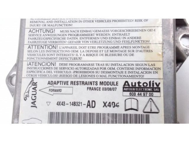 Блок подушек безопасности 603449700, 4X4314B321AD   Jaguar X-Type