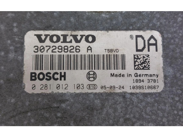 Блок управления двигателя 30729826A, 0281012103   Volvo XC90