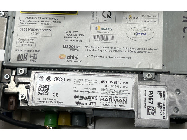 Дисплей    95B919606E, 95B035891J   Porsche Macan (95B)