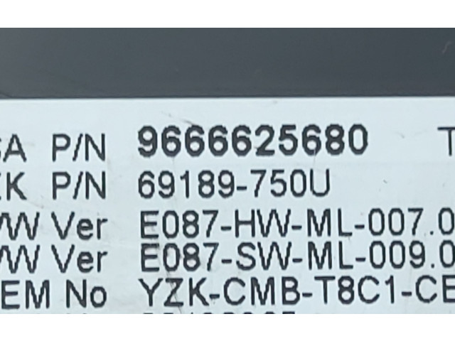 Панель приборов 9666625680   Peugeot 5008       