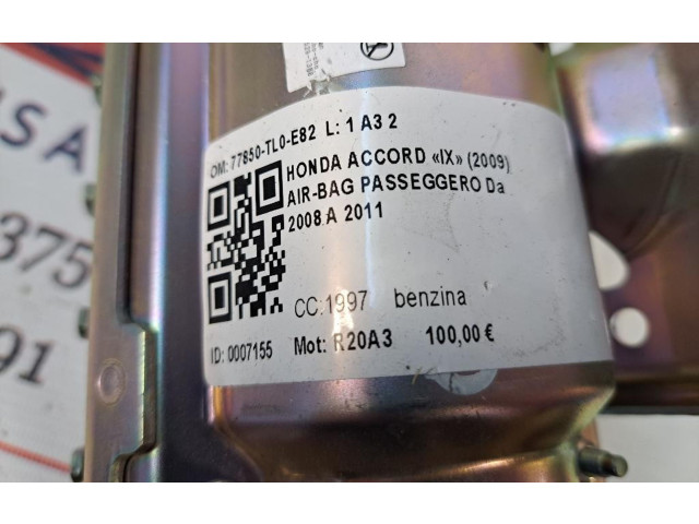 Подушка безопасности пассажира 77820TL0G30, 77820TL0G30 Honda Accord