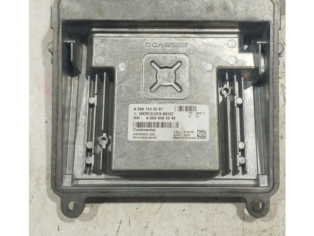 Řídící jednotka A2661530291, A2661530291 Mercedes-Benz A W169 2010