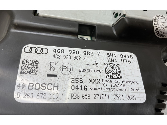 Панель приборов 4G8920982K Audi A7 S7 4G