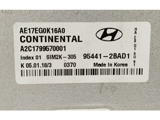 Блок управления коробкой передач 954412BAD1, A2C1799570001   Hyundai Ioniq