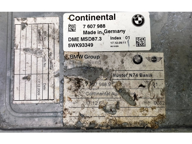 Блок управления двигателем Блок управления MSD873, 7607988 Rolls-Royce Ghost I