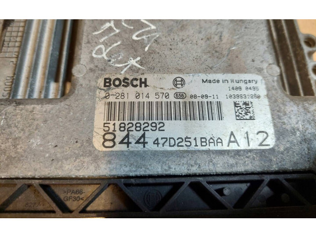 Блок управления двигателем Блок управления 0281014570, 51828292 Lancia Delta