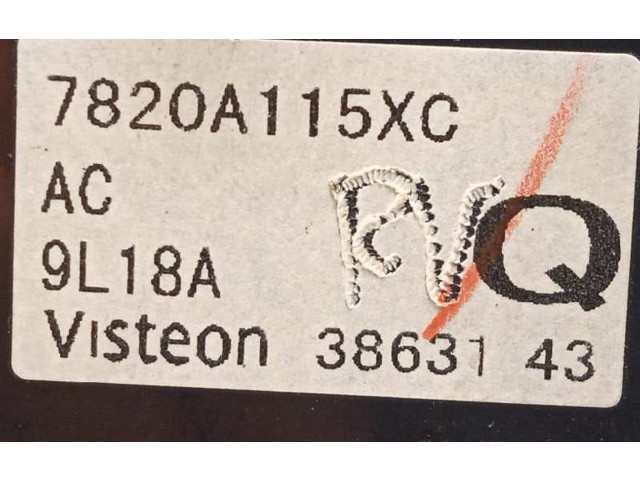 Блок управления климат-контролем 7820A115XC Mitsubishi Lancer X