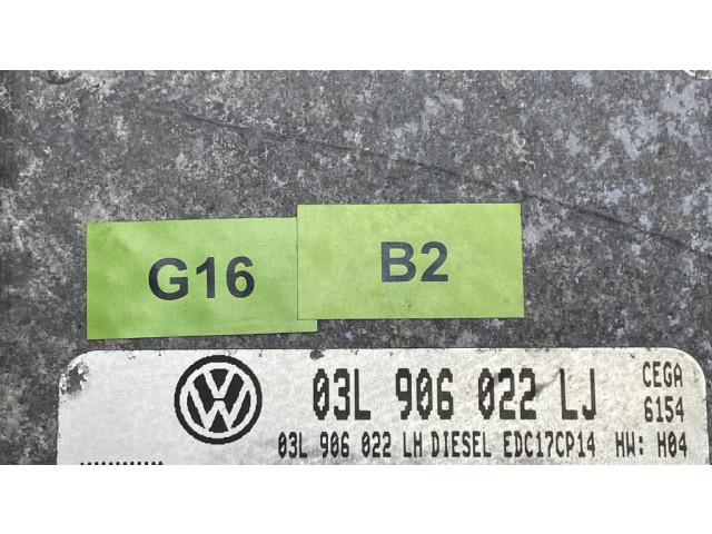 Блок управления двигателя 03L906022LJ, 03L906022LH   Skoda Yeti (5L)