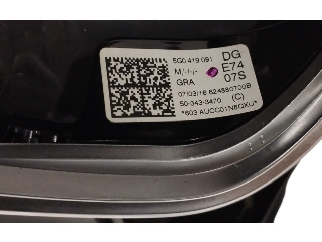 Руль Volkswagen Golf SportWagen - года 5G0419091DG, OBSERVARFOTO