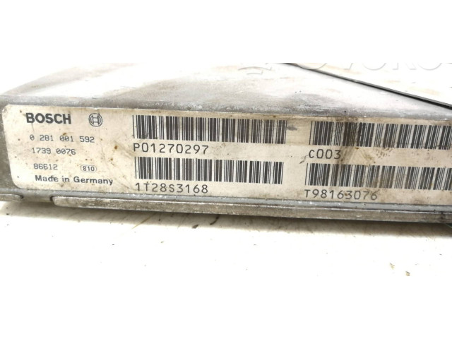 Блок управления двигателя 0281001592, 1T28S3168   Volvo S70  V70  V70 XC