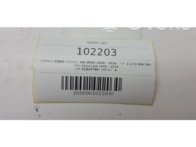 Блок АБС 51823789   Ford  Ka  2009 - 2017 года