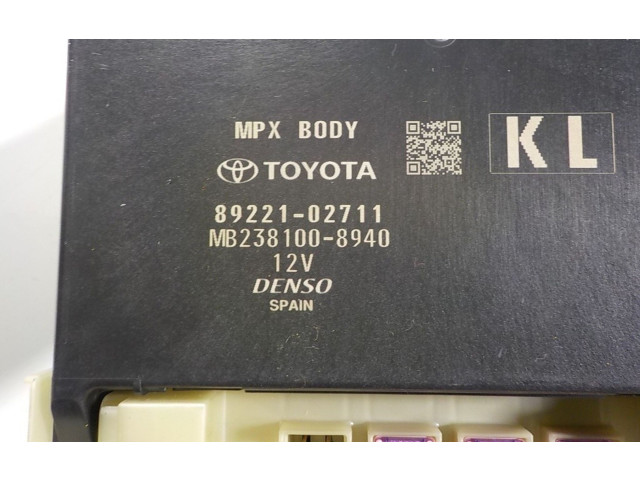 Pojistková skříňka Řídící jednotka BSM 8922102711 Toyota Corolla E160 E170 2022