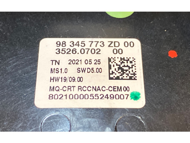 Панель приборов 98345773ZD, 35260702 Opel Combo E