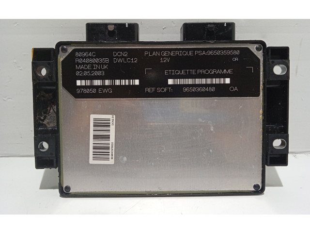 Řídící jednotka 9650359580, DWLC12 Citroen Berlingo
