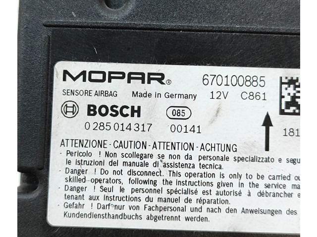 Блок подушек безопасности 670100885, 0285014317 Maserati Ghibli