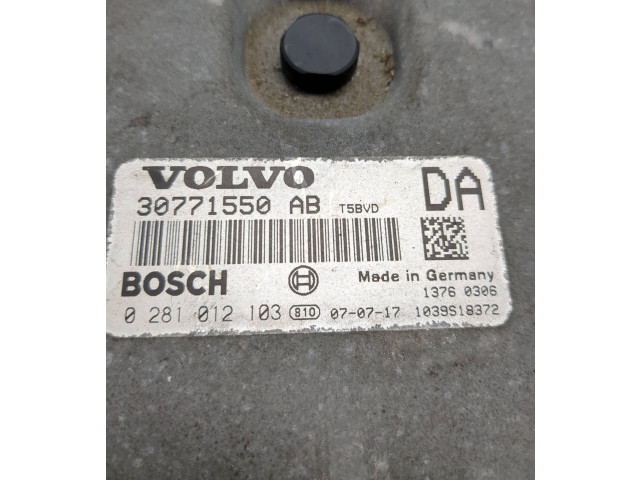 Блок управления двигателя 30771550, 0281012103 Volvo S60