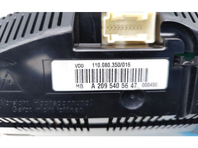 Přístrojová deska Mercedes-Benz CLK A209 C209 2006 A2095405647