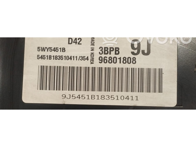 Блок управления двигателя 5WY5451B, 5WY5451B   Chevrolet Matiz