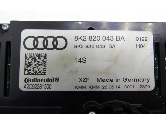 Блок управления климат-контролем 8R2035186P Audi A5 8T 8F