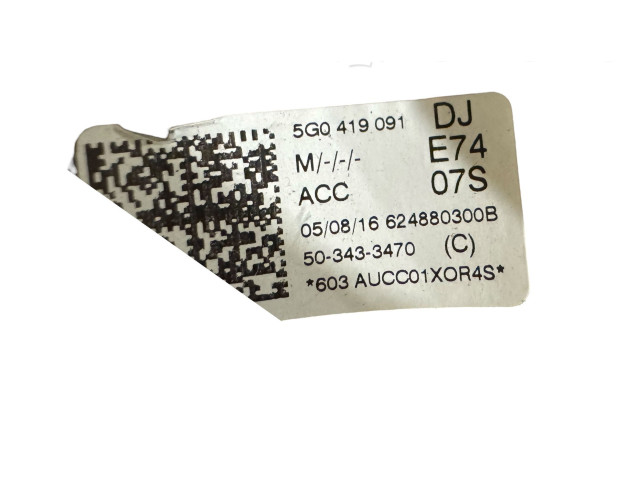 Руль Volkswagen e-Golf 2014 - года 5G0419091, 503433470