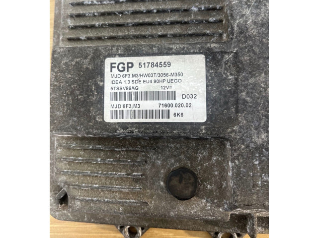 Блок управления двигателя 51784559 Fiat Idea