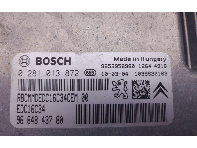 Řídící jednotka 9664843780 Citroen Berlingo 2014