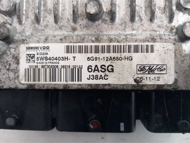 Блок управления двигателя 6G9112A650HG, J38AC Ford S-MAX