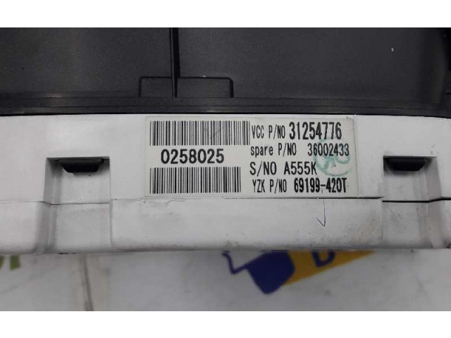Панель приборов 31254776, 36002433 Volvo C30