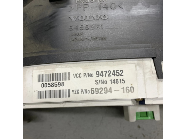 Přístrojová deska Volvo S80 2000 9459821, 9472452