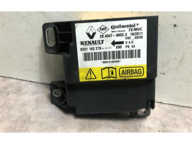 Блок управления надувных подушек 8201163278, 8201163278 Dacia Logan I