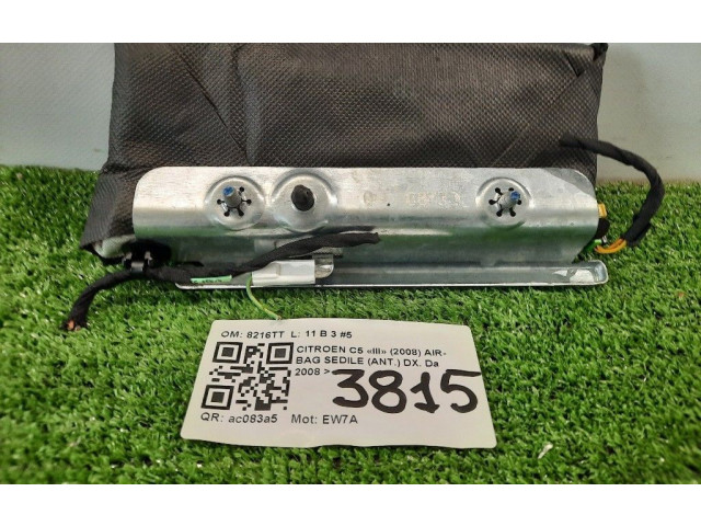 Подушка безопасности в сиденье 9682664180AIRBAGDX, 9682664180AIRBAGDX Citroen C5