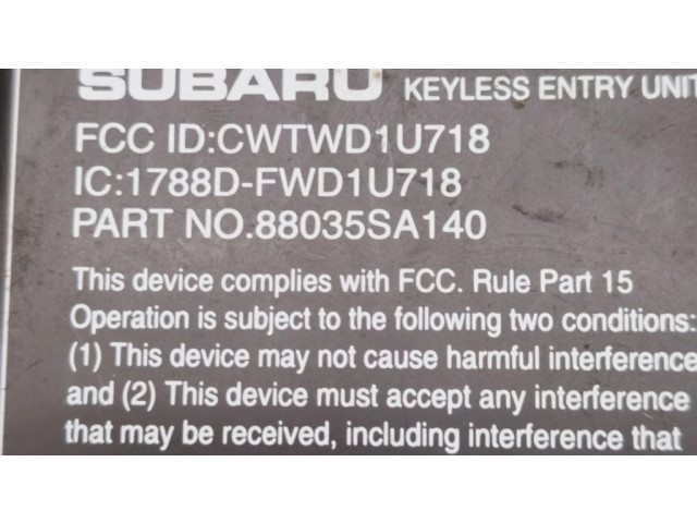 Блок управления 88035SA140, FWD1U718   Subaru Forester SG