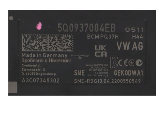 Pojistková skříňka Řídící jednotka BSM 5Q0937084EB Volkswagen T-Roc 2022