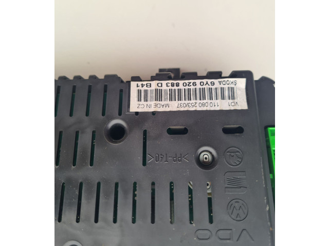 Přístrojová deska Skoda Fabia Mk1 (6Y) 2012 6Y0920883D, 23060621123