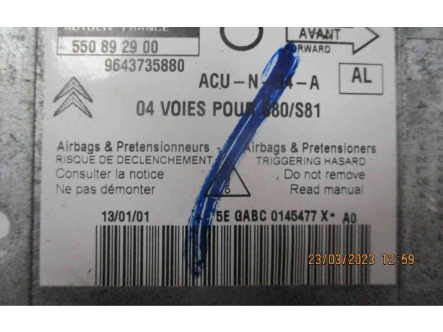 Блок подушек безопасности 9643735880, 22300691   Citroen Saxo