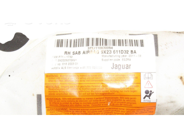 Подушка безопасности в сиденье 9X23611D32BA Jaguar XJ X351