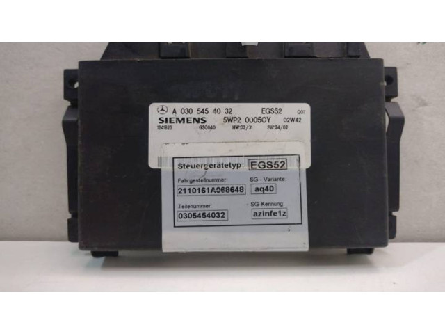 Блок управления коробкой передач A0305454032, 5WP20005CY   Mercedes-Benz E W211