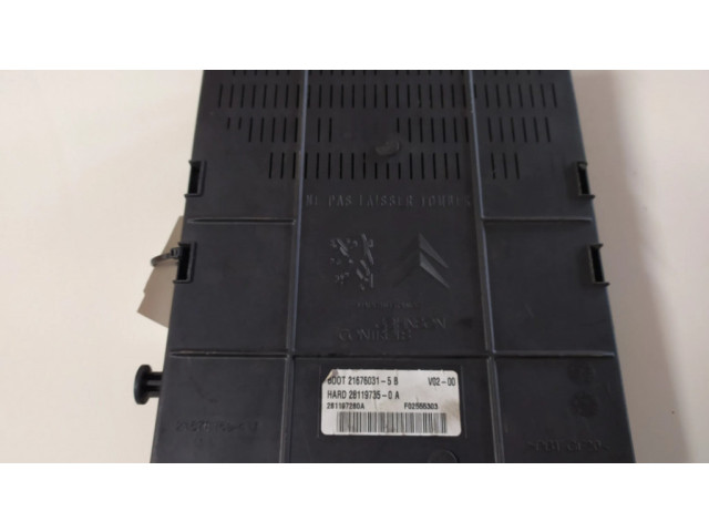 Блок комфорта 9663510180, 281197280A Citroen C4 I