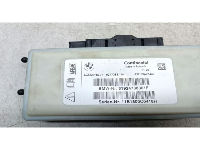 Блок управления надувных подушек 9247383, 65779247383   BMW X3 F25