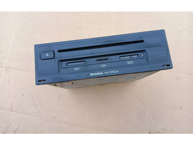 Считывающее устройство CD/DVD навигации (GPS) 565035021B, 2018R   Skoda Kodiaq  