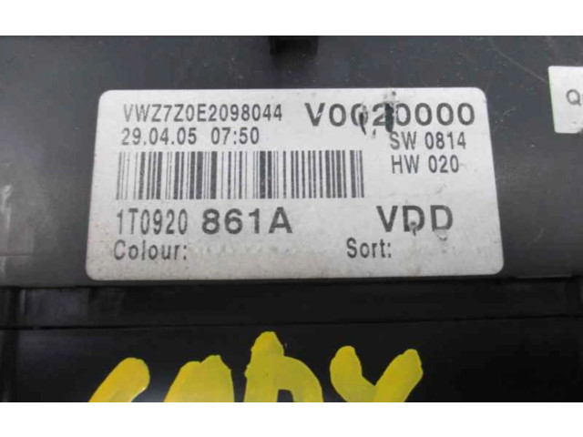 Панель приборов 1T0920861A Volkswagen Caddy