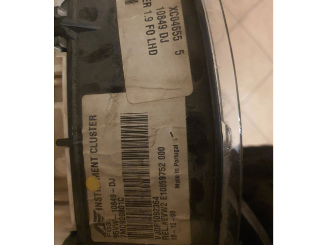 Панель приборов 95vw10849dj, 7m0920801c   Ford Galaxy       