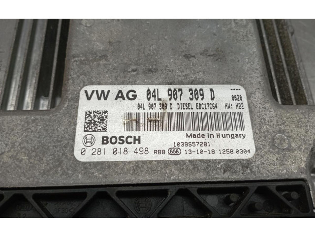 Блок управления двигателя 04L907309D, 0281018498 Skoda Octavia Mk3 (5E)