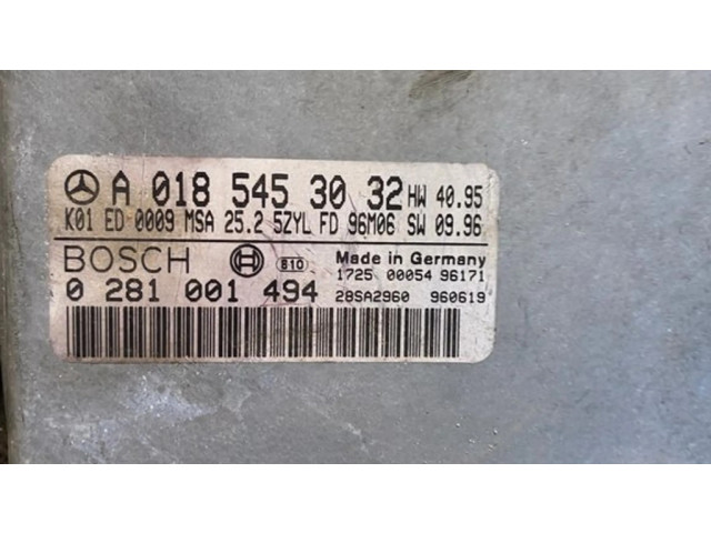Řídící jednotka A0185453032, 0281001494 Mercedes-Benz E W210 2002