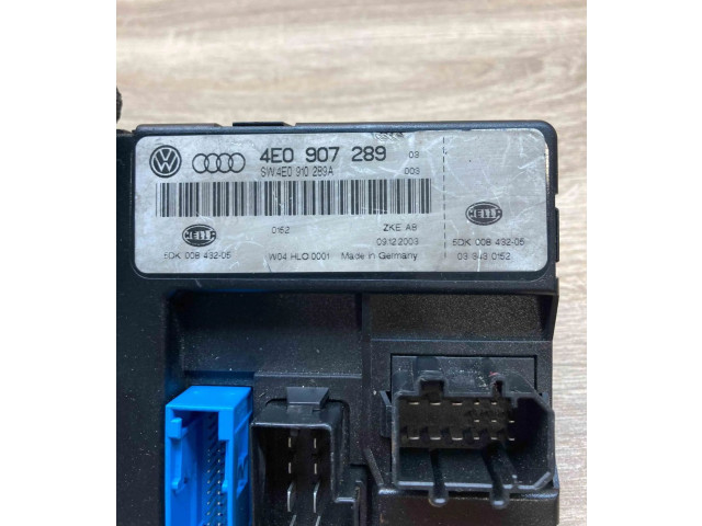 Блок комфорта 4E0907289, 4E0910289A   Audi A8 S8 D3 4E   