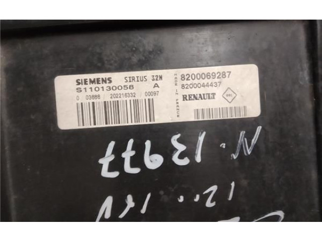 Блок управления 8200069287, 8200044437   Renault Clio II