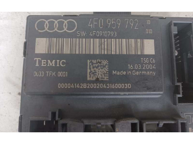 Блок комфорта 4F0959792   Audi A6 S6 C6 4F   