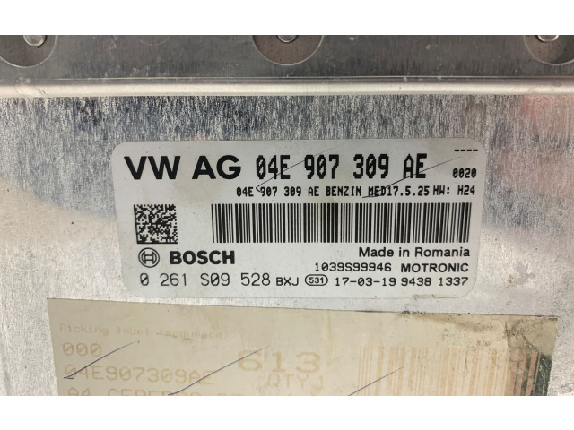 Блок управления двигателя 04E907309AE, 0261S09528   Volkswagen Beetle A5