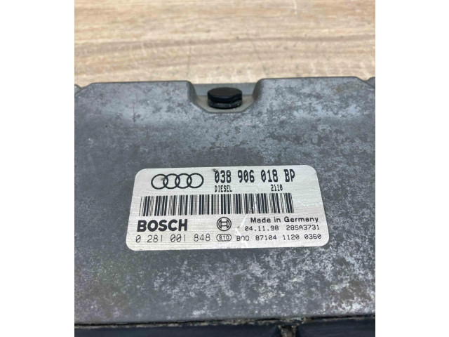 Блок управления двигателем Блок управления 038906018BP, 0281001848 Audi A3 S3 8L