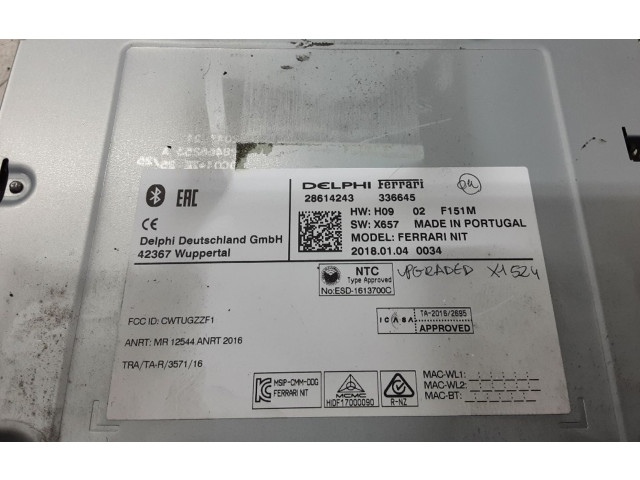 Pojistková skříňka Радио/ проигрыватель  / навигация 336645, 336645   Ferrari GTC4 Lusso 2018